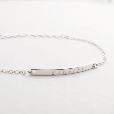 6K Gold Personalized Name Bracelet