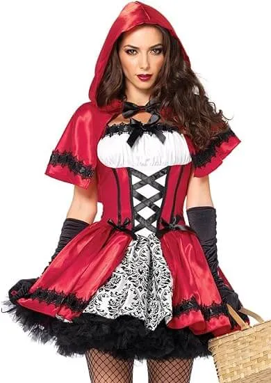 Gothic Red Riding Hood Costume / Starting $43