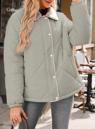 Gray / Dokotoo Casual Winter Jacket