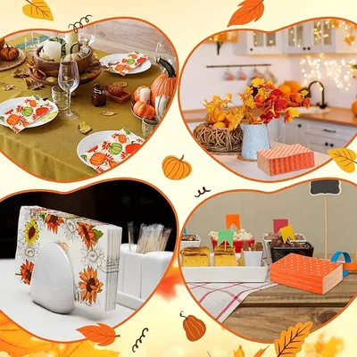 Thanksgiving Theme Napkins