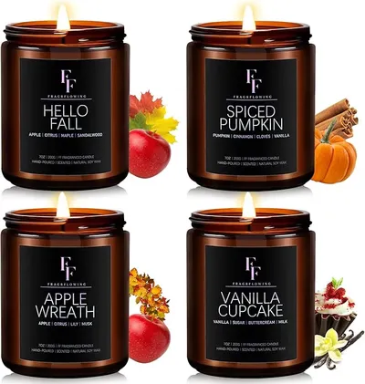 Fall Candle set, 4pack