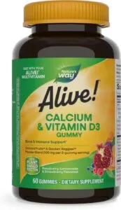 Nature's Way Alive! Calcium and Vitamin D3 gummies bottle