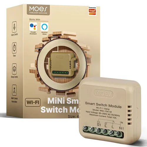 MoesGo Mini Smart Wi-Fi Relay Switch