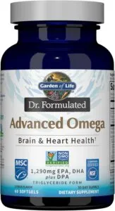 Garden of Life Dr. Formulated Advanced Omega softgels bottle