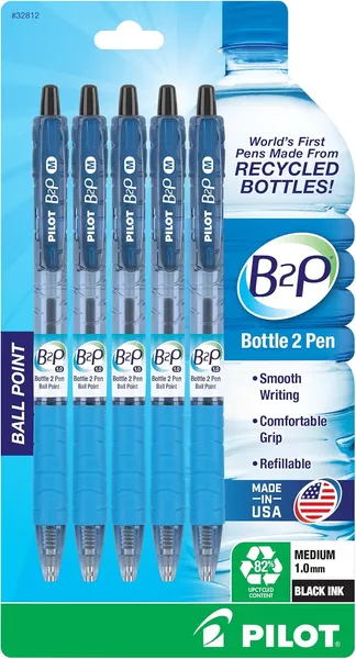 Pilot Bottle-2-Pen (B2P) Gel Pens
