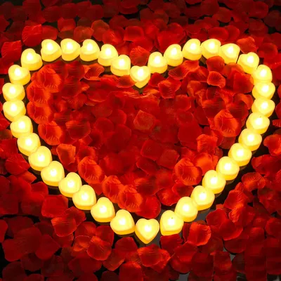 Romantic Candles for Valentine's Decorations