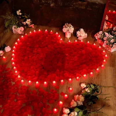 Valentine's Day Artificial Candles